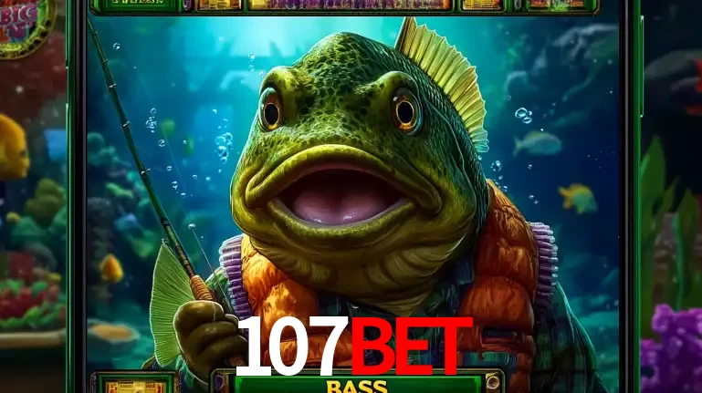Personagem de peixe pescador do popular jogo de slot com tema de pescaria, uma das emocionantes opções de caça-níqueis para jogar e ganhar no cassino 107bet.